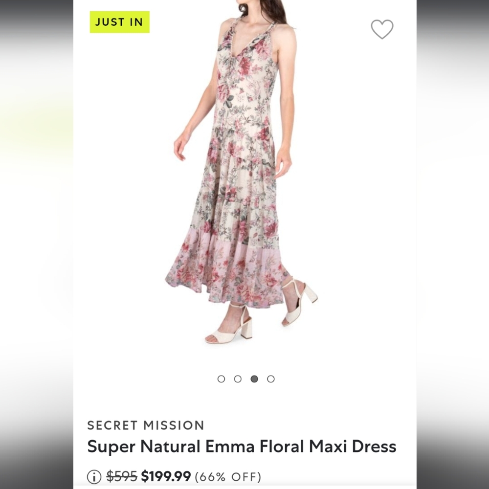 Super Natural Secret Mission Emma Dress in romantic floral